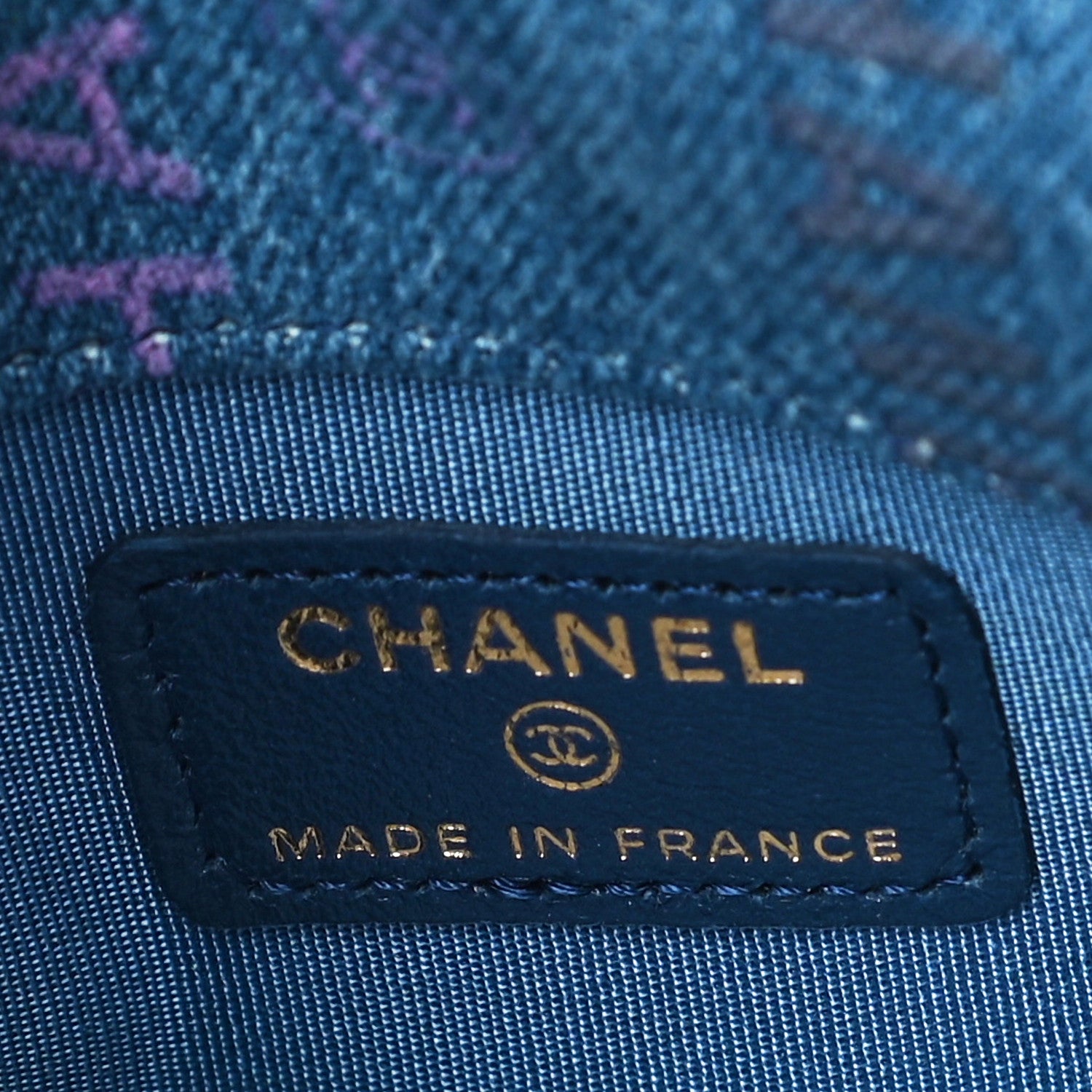 Chanel Denim Quilted Denim Mood Clutch With Chain Blue Multicolor 6 of 10