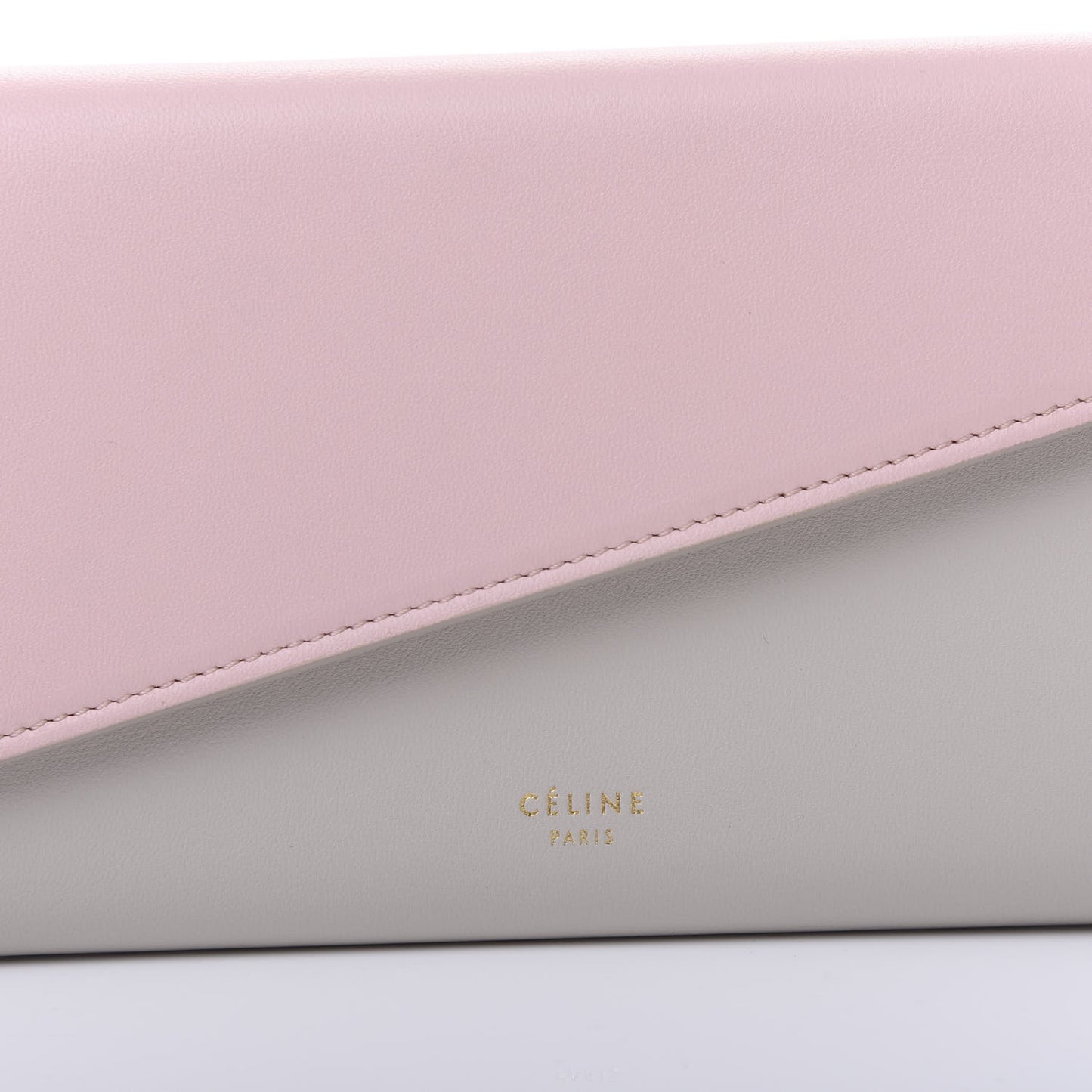 Lambskin Large Diagonal Multifunction Flap Wallet Pink Desert