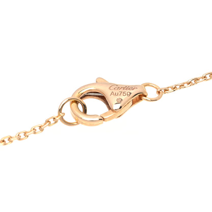 Cartier 18K Pink Gold Rose Quartz Diamond Caresse D'Orchidees Par Cartier Pendant Necklace 4 of 5
