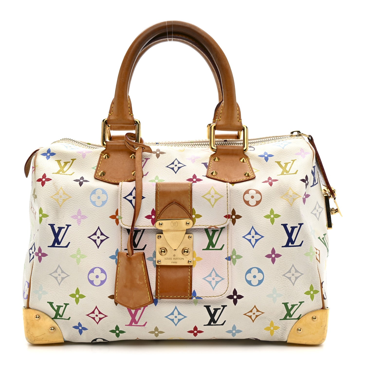 Louis Vuitton Monogram Multicolor Speedy 30 White 1 of 15