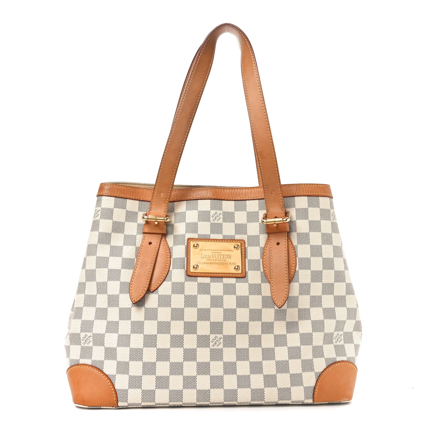 Louis Vuitton Damier Azur Hampstead MM 1 of 9