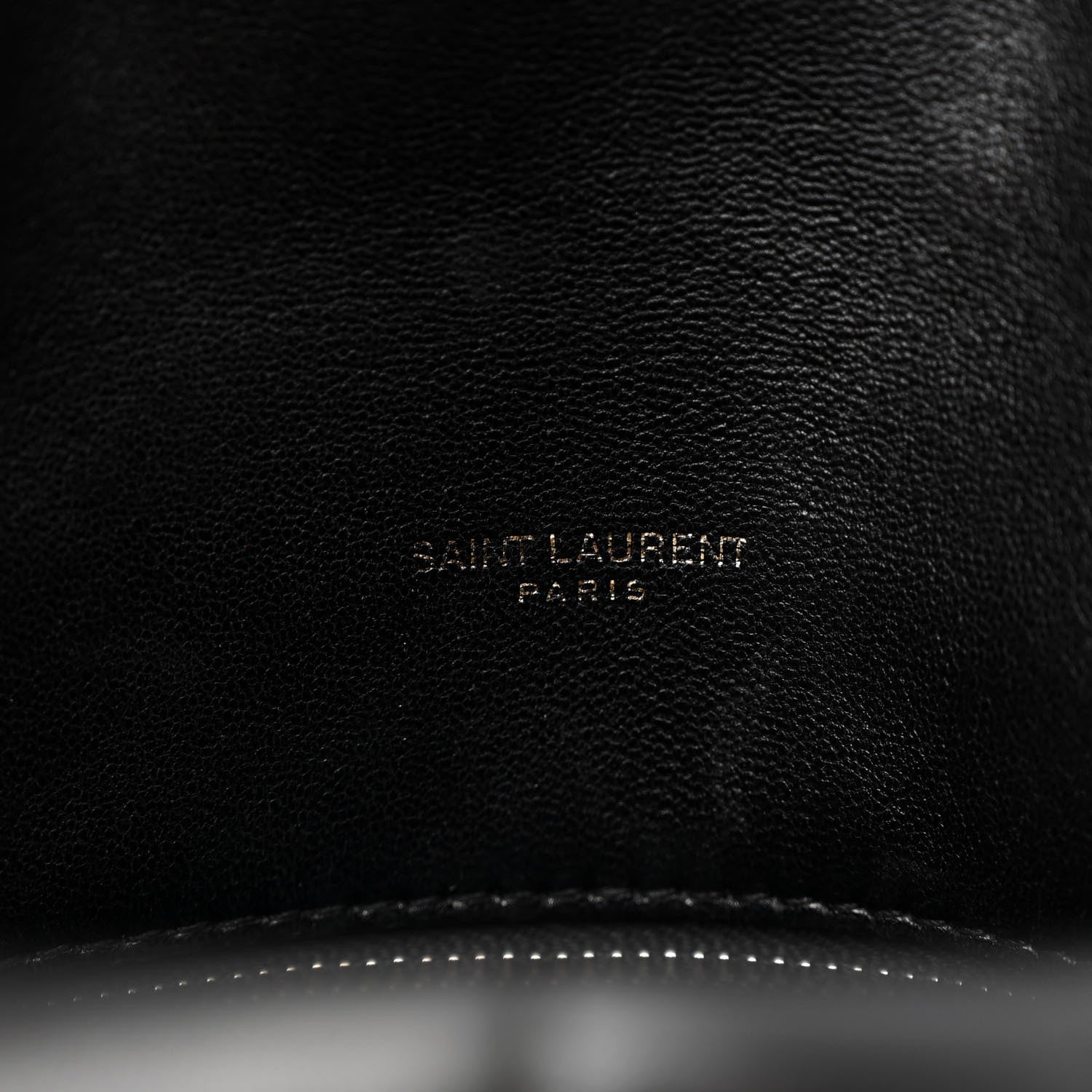 Saint Laurent Lambskin Quilted Small Loulou Puffer Monogram Chain Satchel Black 6 of 10
