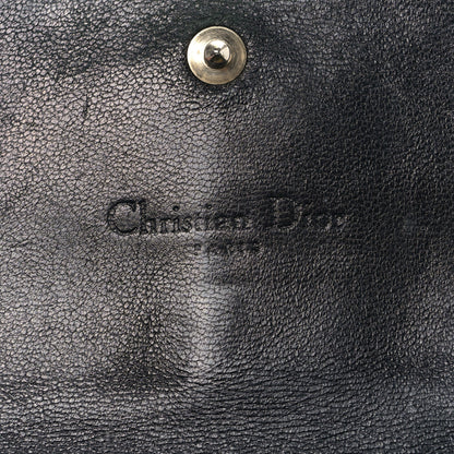Christian Dior Patent Lambskin Cannage Lady Dior Rendezvous Wallet On Chain Black 6 of 9