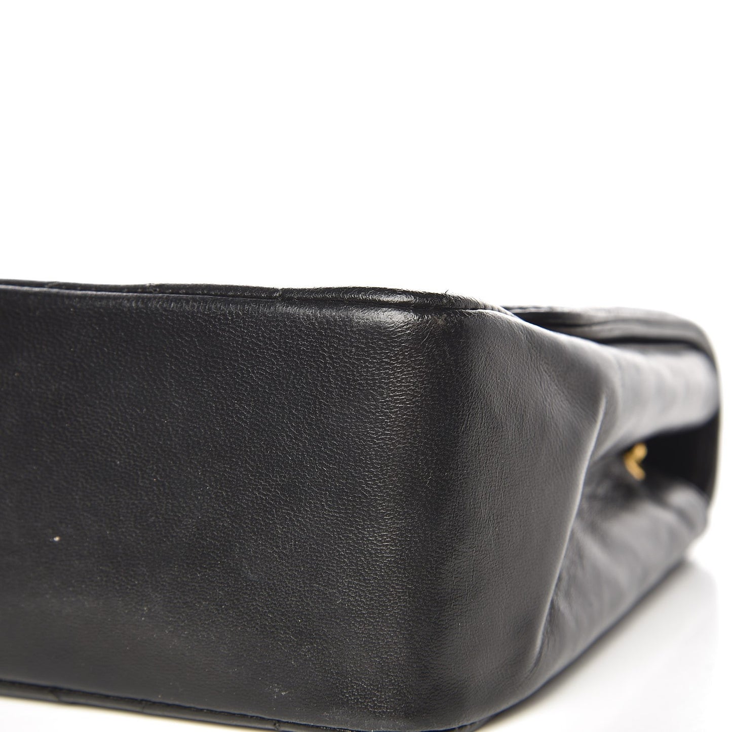 Lambskin Quilted Medium Single Flap Black