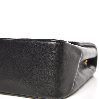 Chanel Lambskin Quilted Medium Single Flap Black 9 of 10