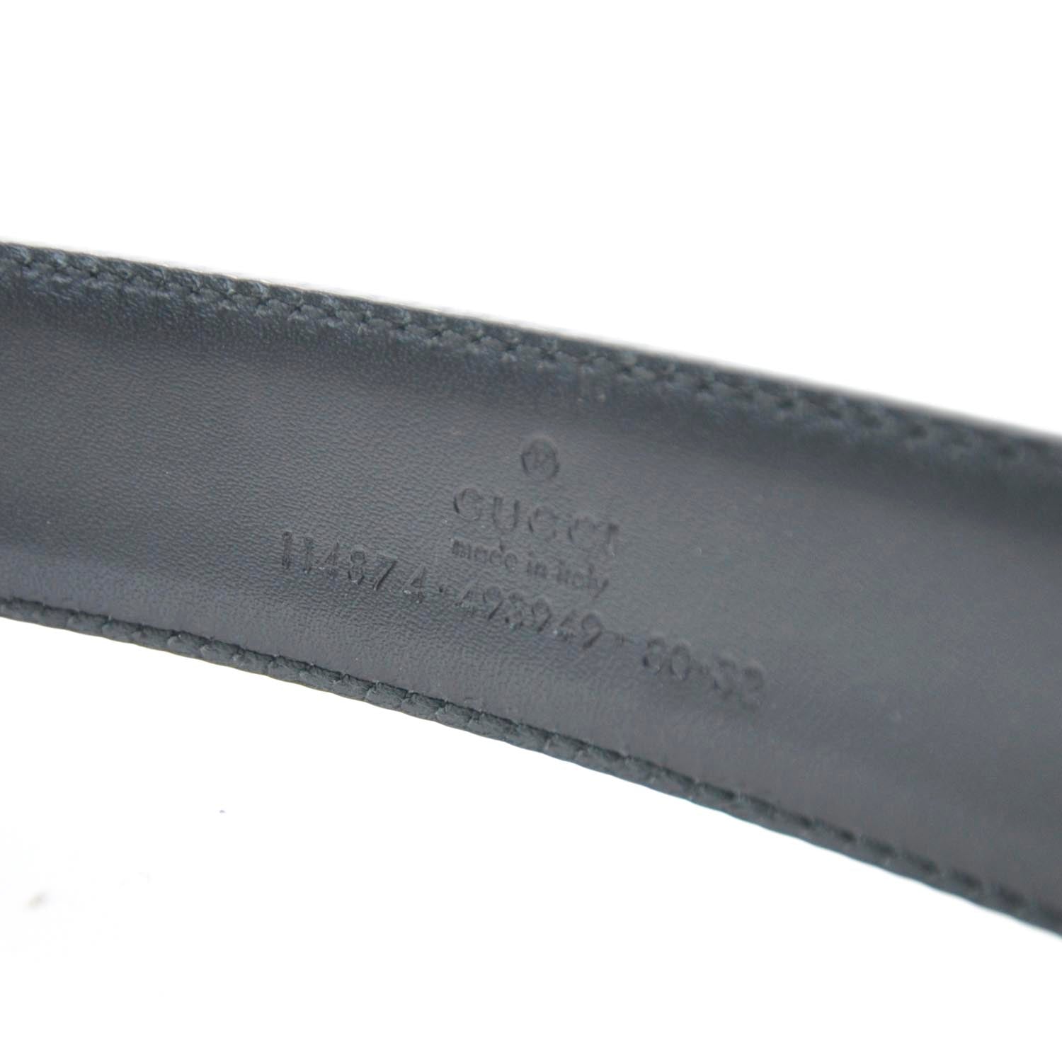 Gucci Monogram Interlocking G Belt 80 32 Black 2 of 4