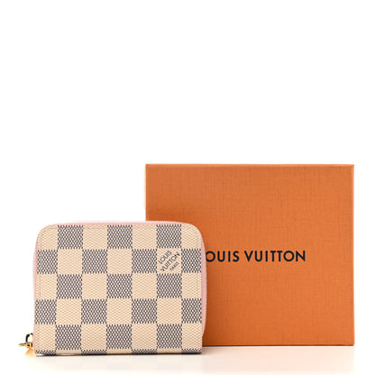 Louis Vuitton Damier Azur Zippy Coin Purse Rose Ballerine 7 of 7