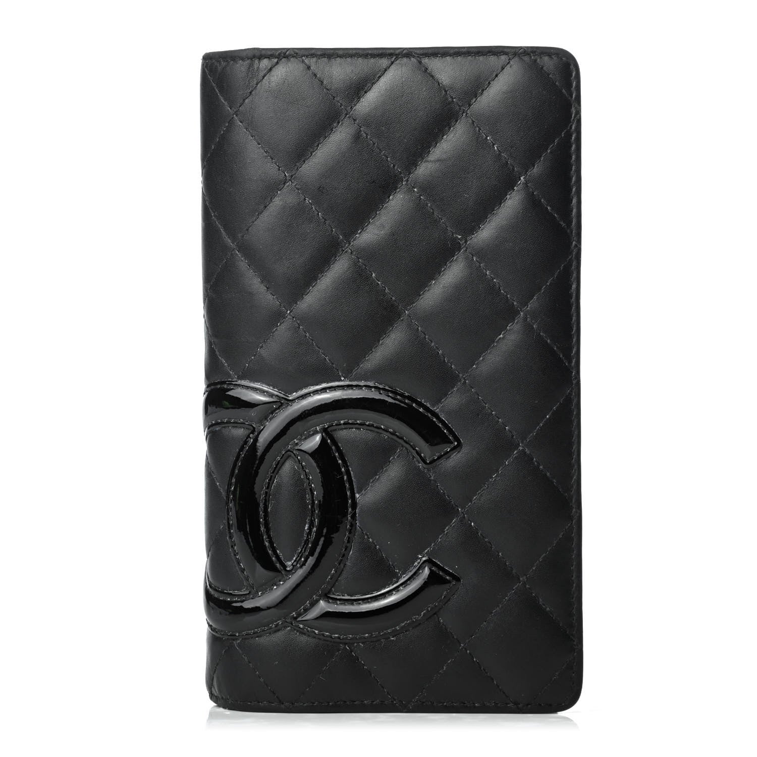 Chanel Calfskin Quilted Cambon Yen Wallet Black 1 of 8