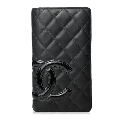 Chanel Calfskin Quilted Cambon Yen Wallet Black 1 of 8