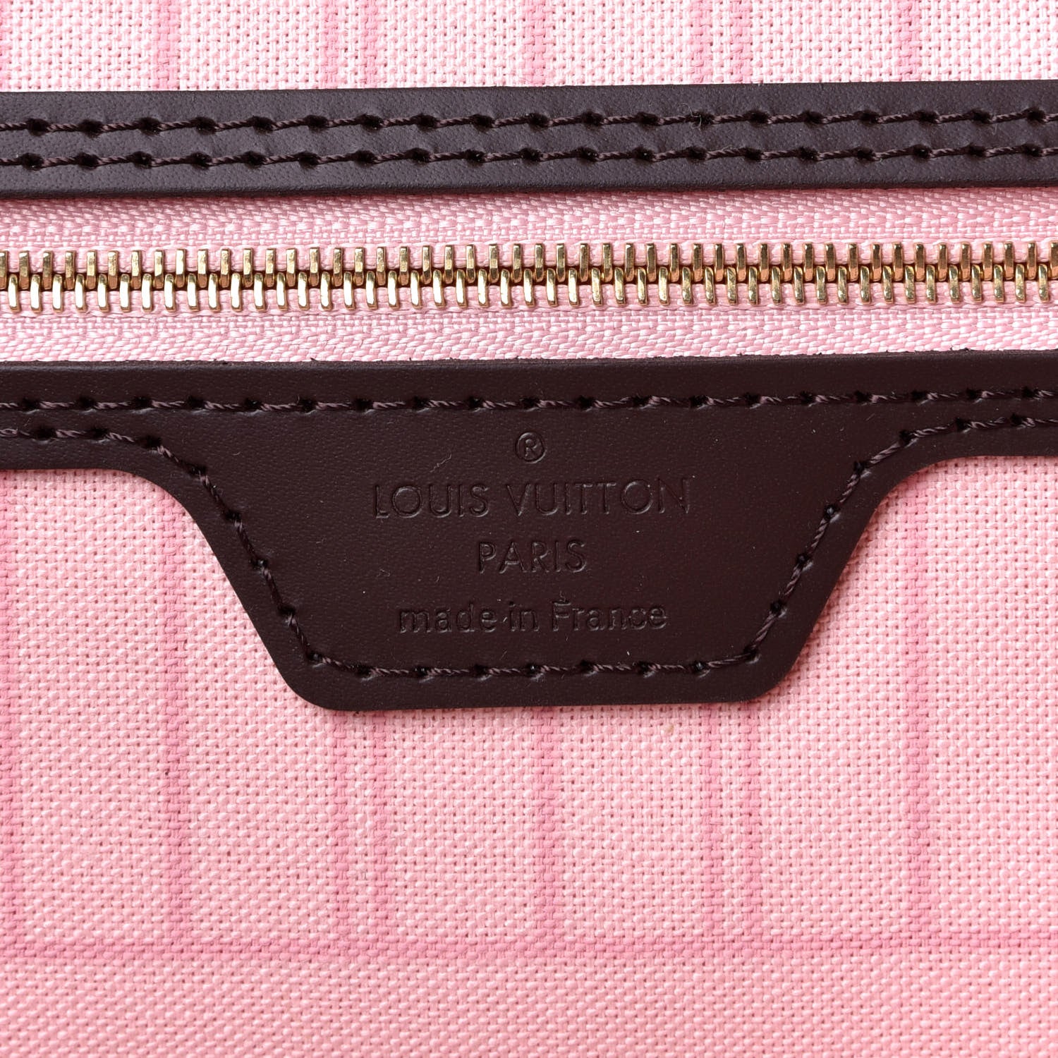 Louis Vuitton Damier Ebene Neo Neverfull MM Rose Ballerine 5 of 5