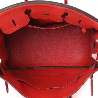 Hermes Togo Birkin 35 Rouge Casaque 4 of 12