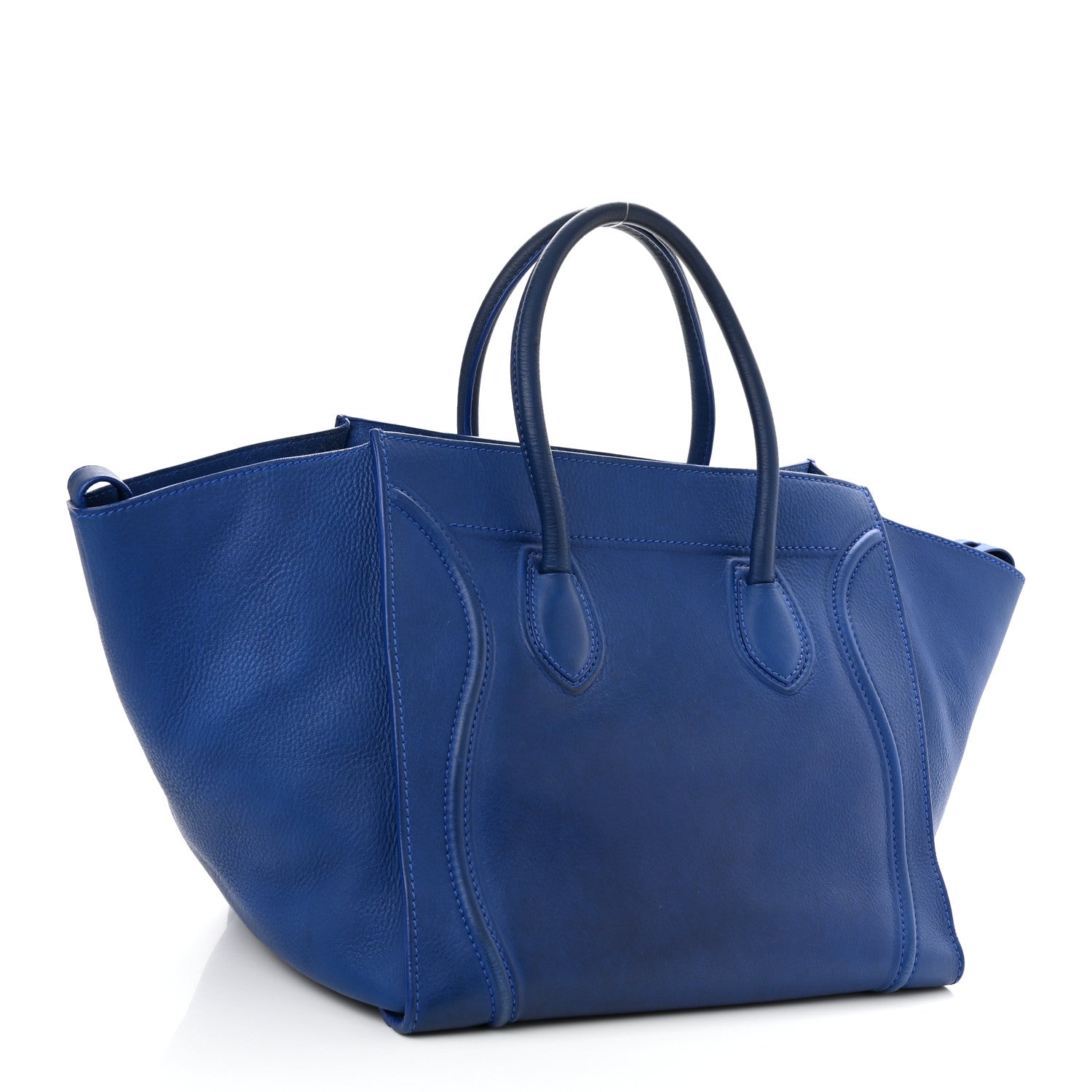 Celine Supple Calfskin Medium Phantom Luggage Royal Blue 3 of 18