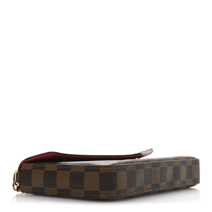 Louis Vuitton Damier Ebene Pochette Felicie Chain Wallet 5 of 12