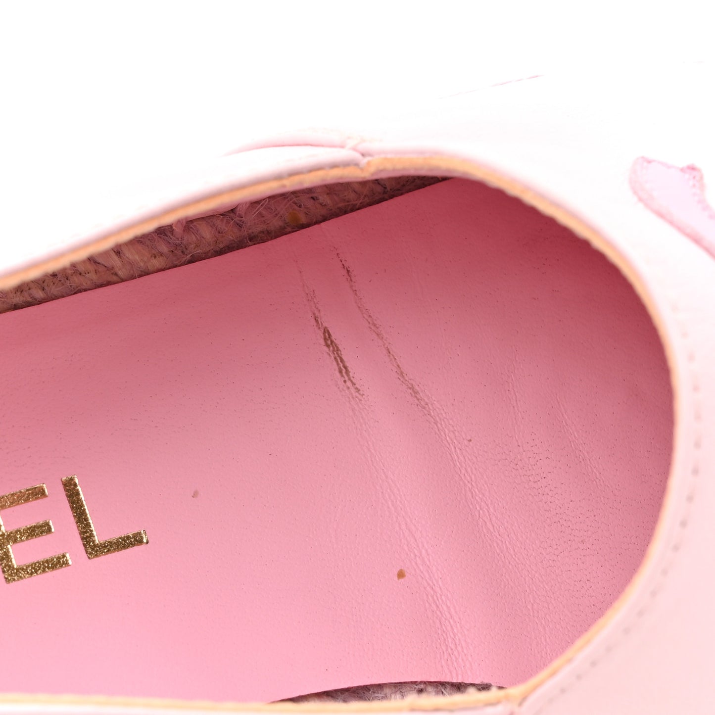 Lambskin CC Espadrilles 37 Light Pink