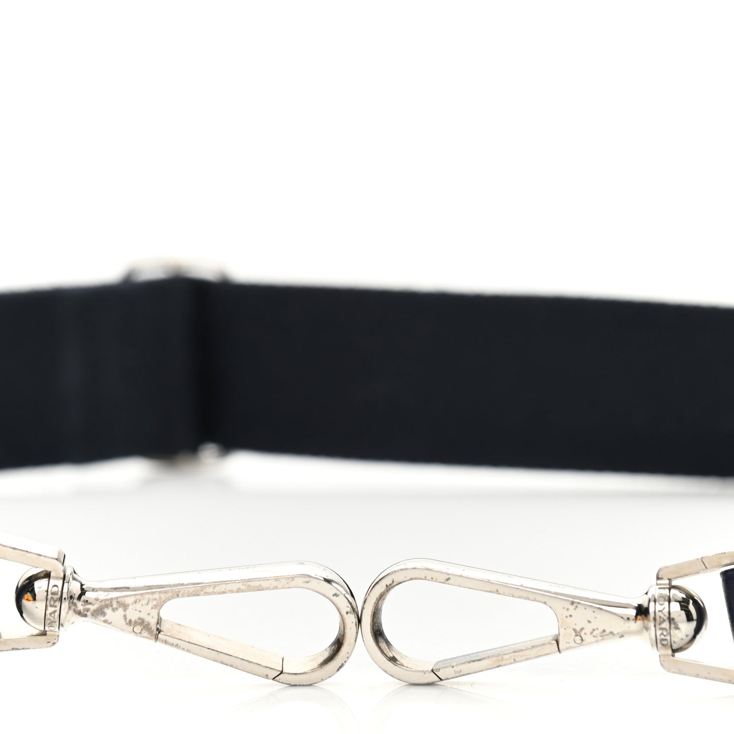 Canvas Calfskin Adjustable Shoulder Strap Navy