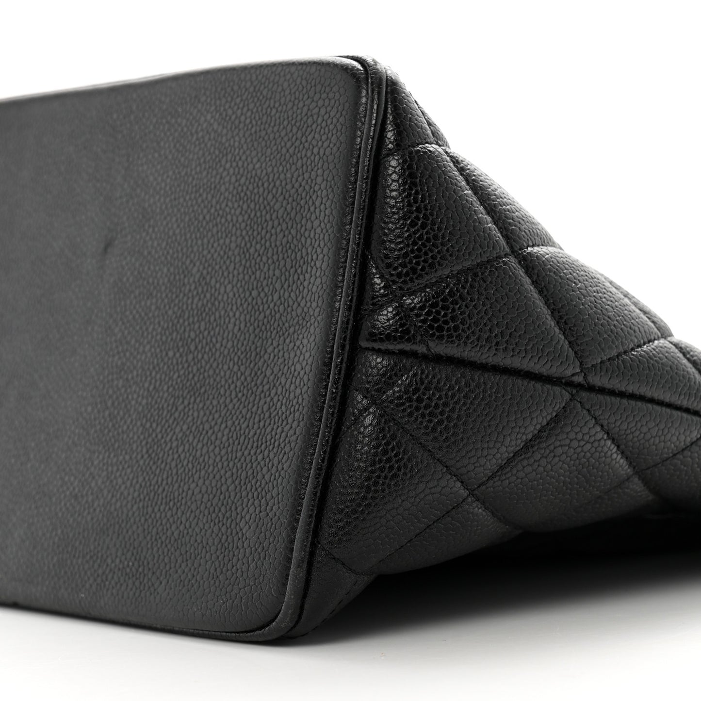 Caviar Quilted Medallion Tote Black