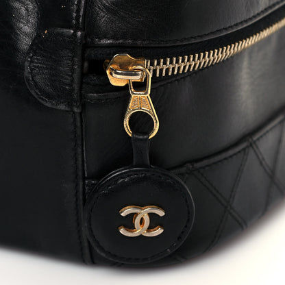 Chanel Lambskin Vanity Cosmetic Case Black 19 of 21