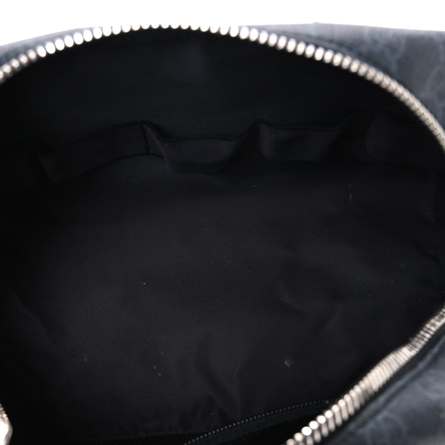 Gucci GG Supreme Monogram Web Toiletry Case Black Grey 5 of 9