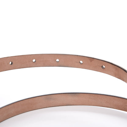 Gucci Calfskin Horsebit Skinny Belt 90 36 White 6 of 8