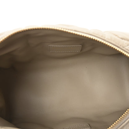 Christian Dior Calfskin Macrocannage Medium Diortravel Nomad Pouch Sand 5 of 10