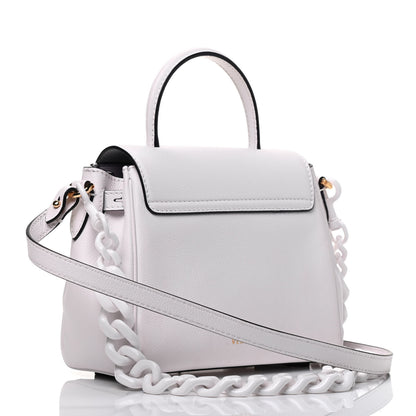 Versace Grained Calfskin Small La Medusa Top Handle Bag White 2 of 10