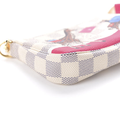 Louis Vuitton Damier Azur 2017 Christmas Animation Mini Pochette Accessories 6 of 11