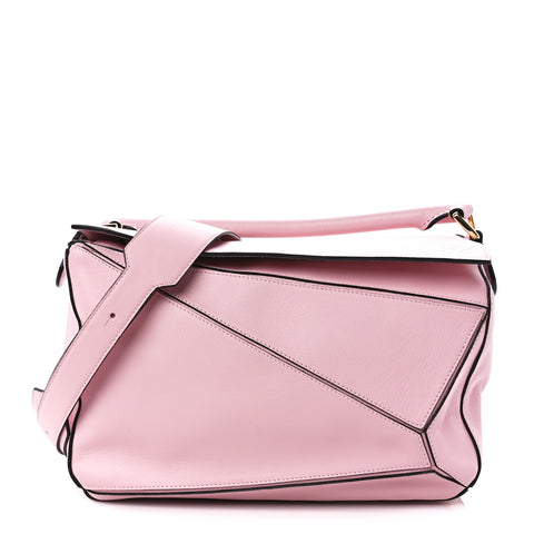 Calfskin Medium Puzzle Bag Light Pink