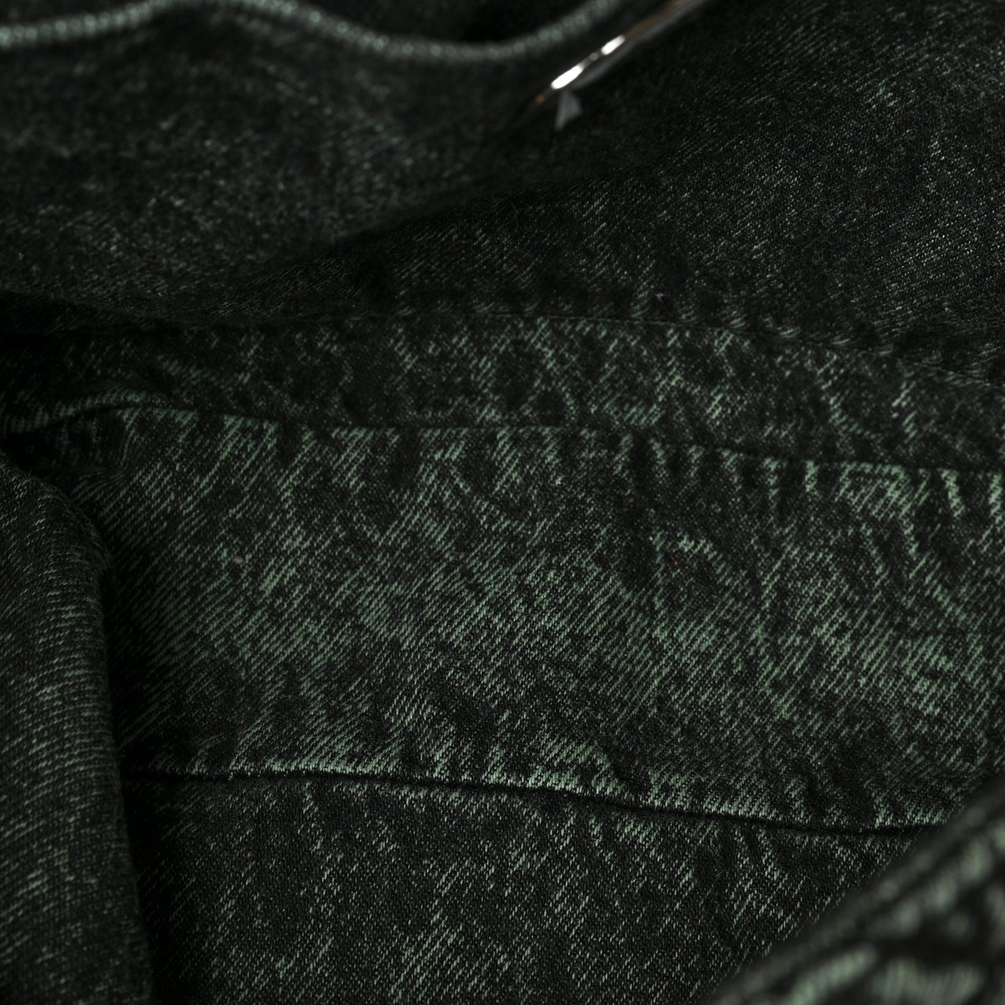 Denim Quilted Denimpression Flap Green Black