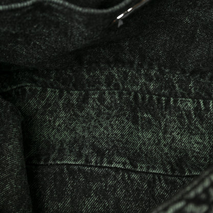 Chanel Denim Quilted Denimpression Flap Green Black 5 of 9