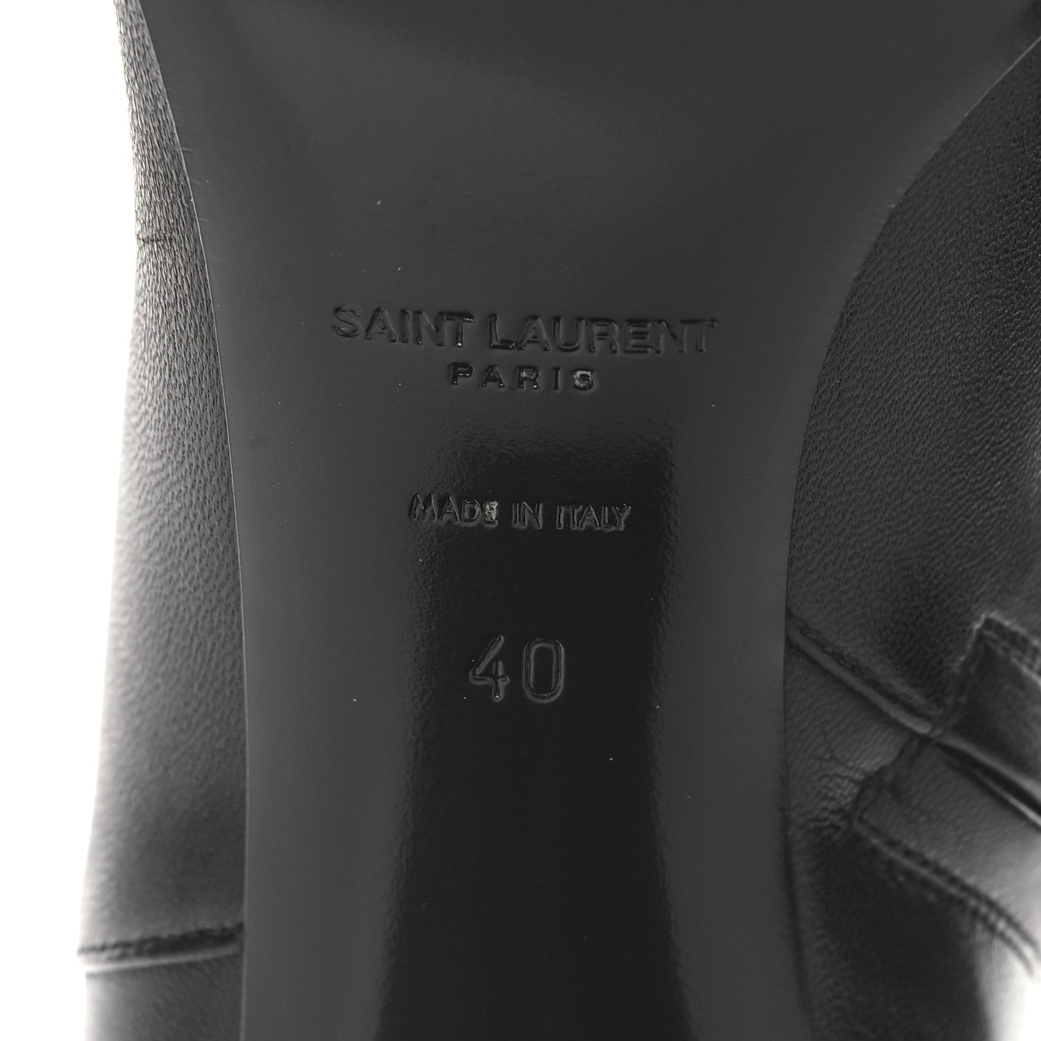 Saint Laurent Nappa Vendome Loulou 70mm Ankle Zip Boot 40 Black 8 of 9