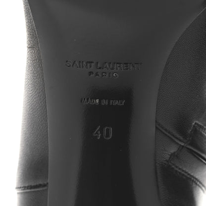 Saint Laurent Nappa Vendome Loulou 70mm Ankle Zip Boot 40 Black 8 of 9
