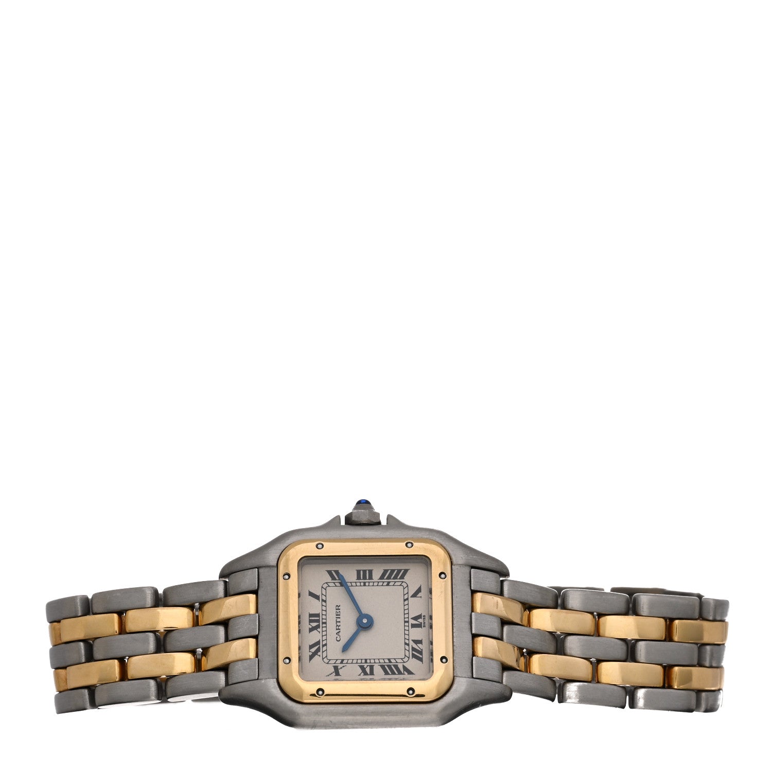 Cartier Stainless Steel 18K Yellow Gold 22mm Panthere Quartz Watch 2 of 4