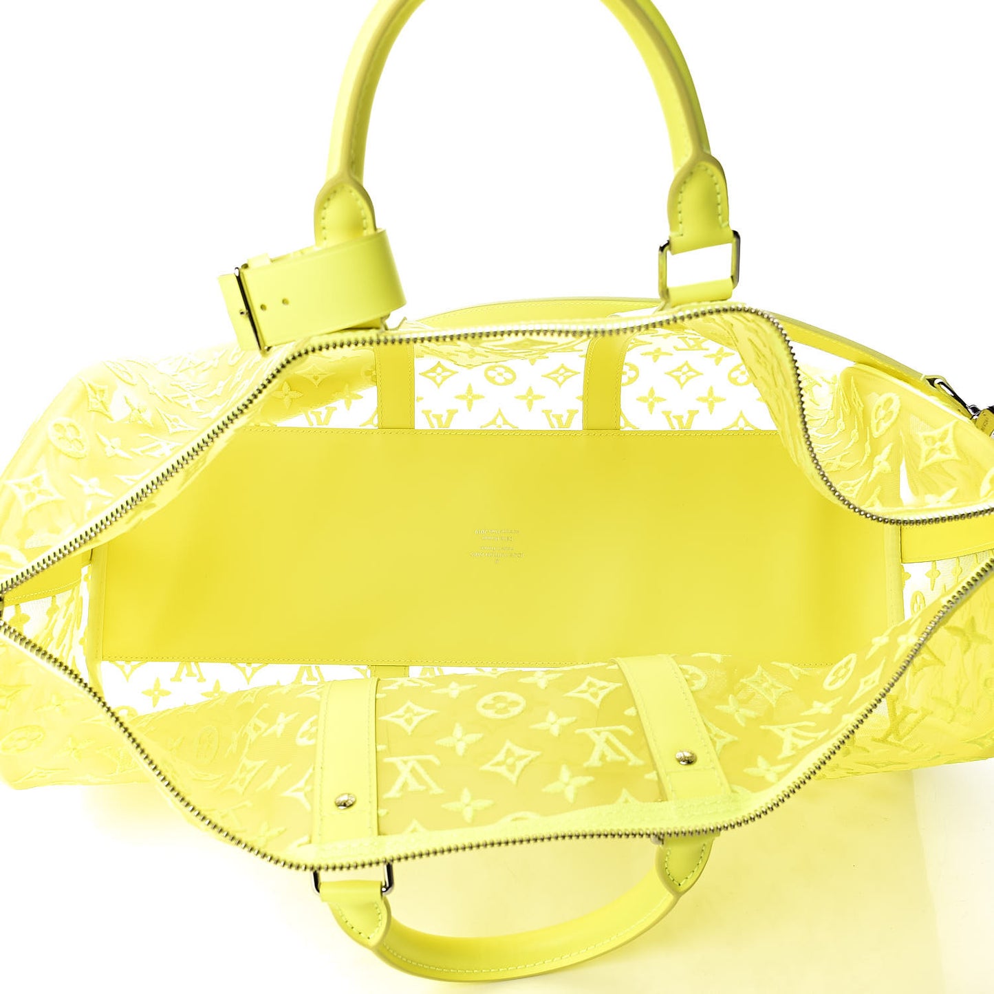 Monogram Fluo See Through Keepall Bandouliere 50 Yellow