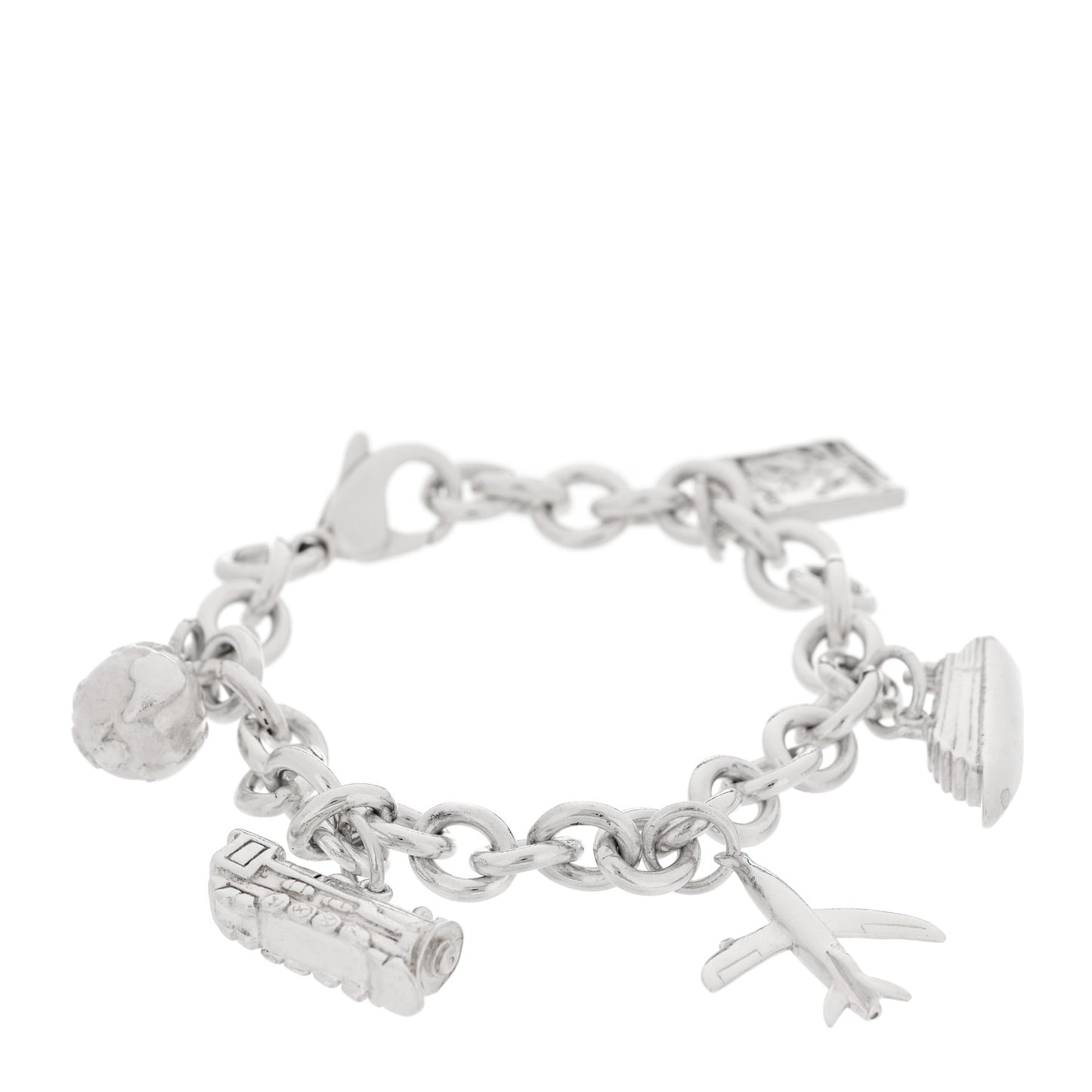 Sterling Silver Travel Charm Bracelet