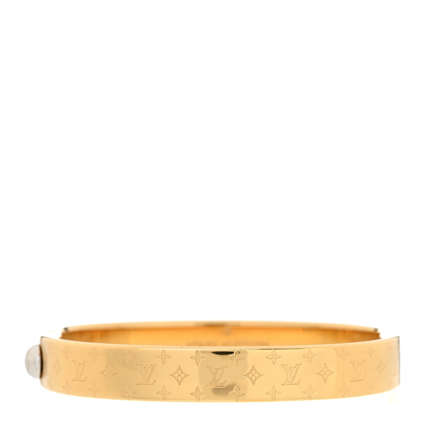 Brass Monogram Nanogram Cuff S Gold