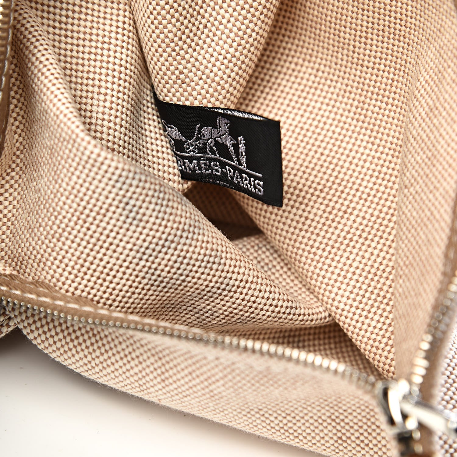 Hermes Cotton Canvas Leopard Beach Bag 7 of 11