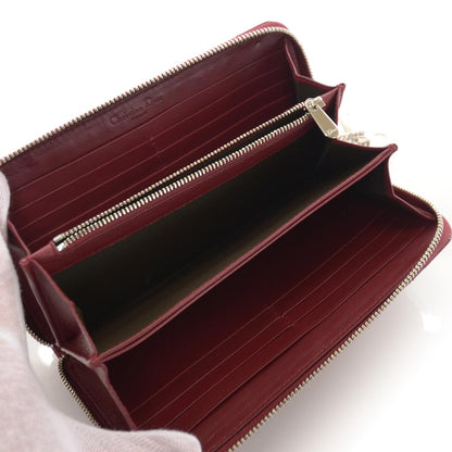 Christian Dior Patent Cannage Lady Dior Continental Wallet Red 5 of 7
