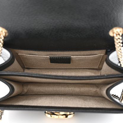 Gucci Dollar Calfskin Small Interlocking G Shoulder Bag Black 5 of 10