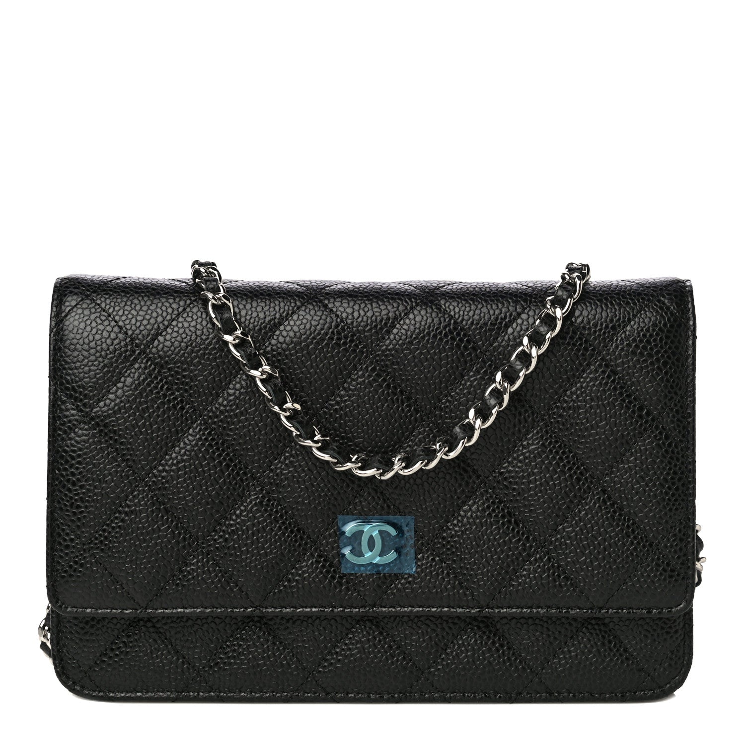 Chanel Caviar Quilted Wallet On Chain WOC Black 1 of 12