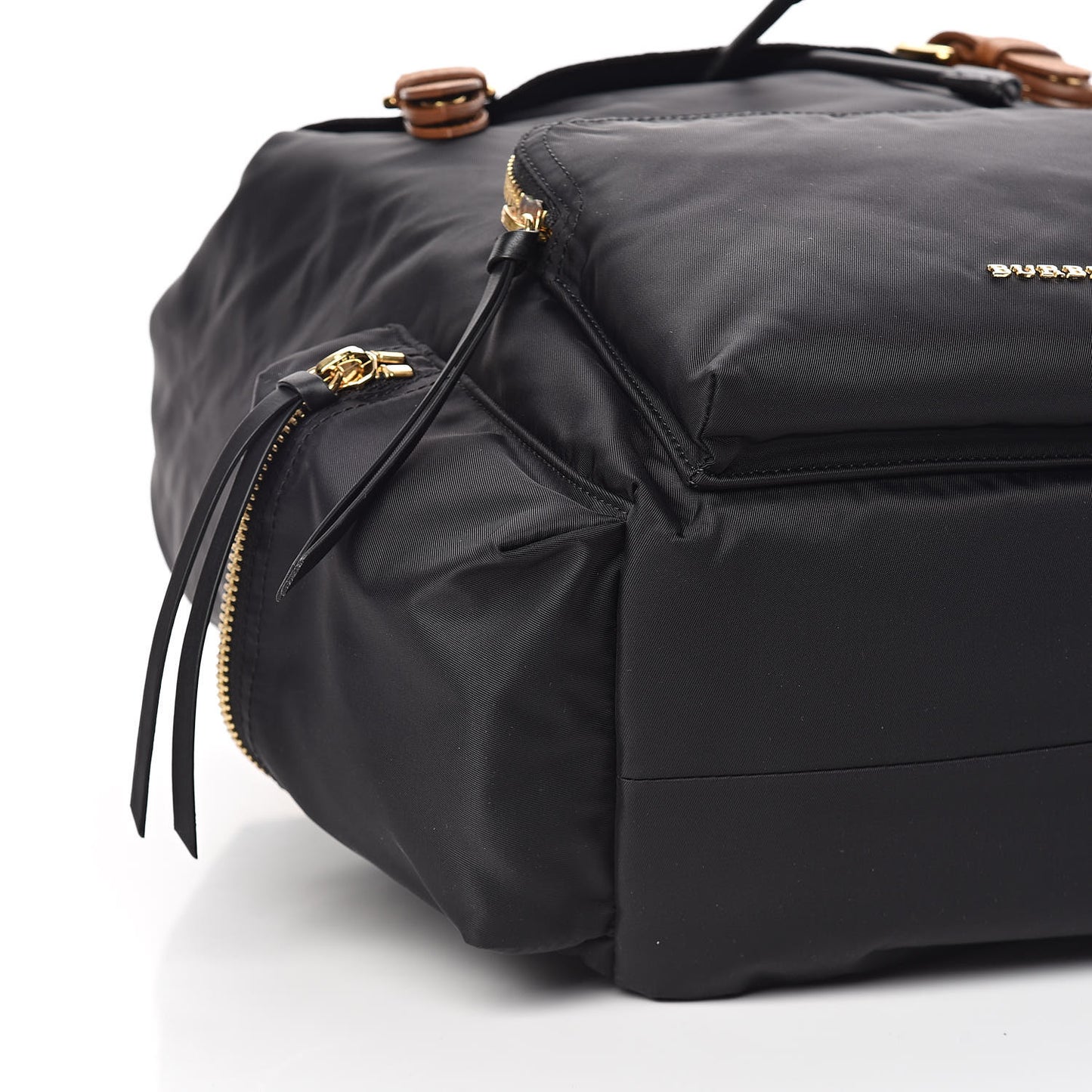 Nylon Large Rucksack Backpack Black