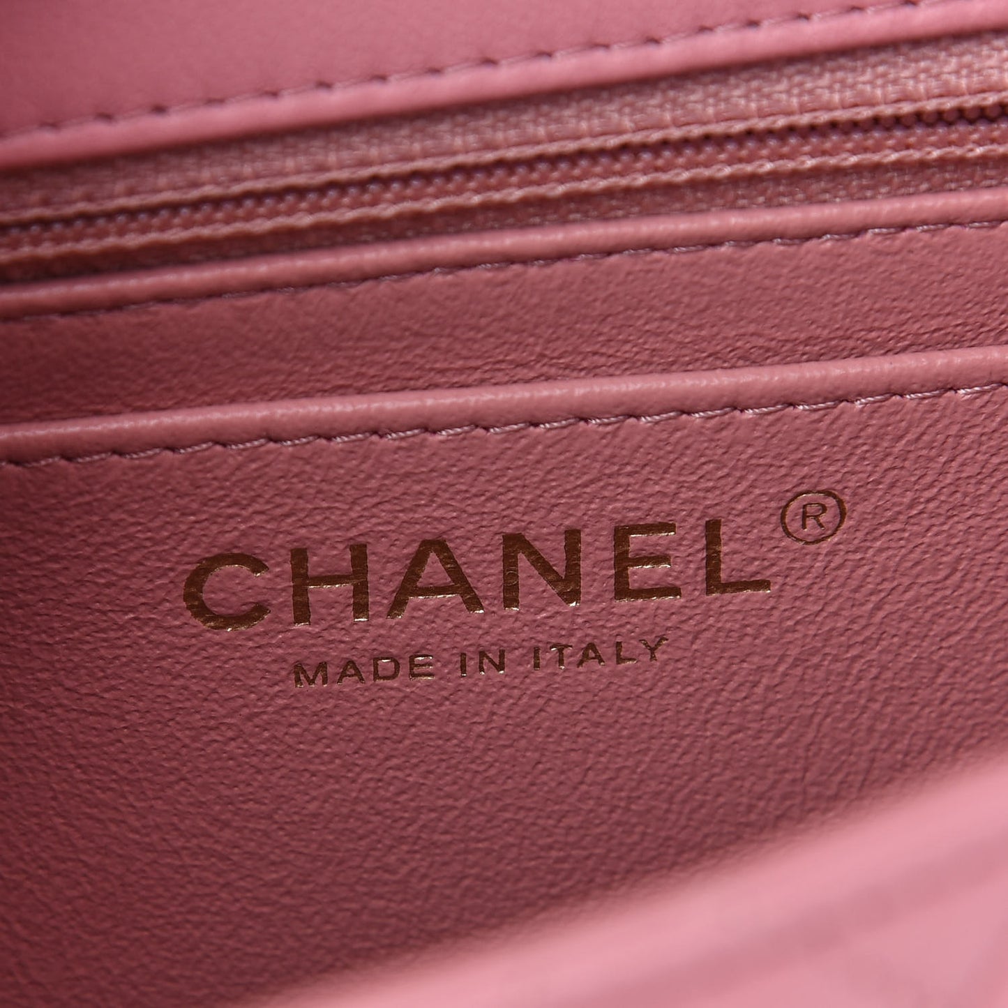 Lambskin Quilted Mini Square Flap Pink