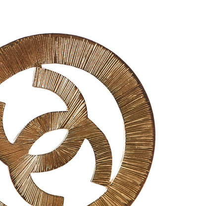 Chanel CC Large Drop Clip On Earrings Gold 5 of 6