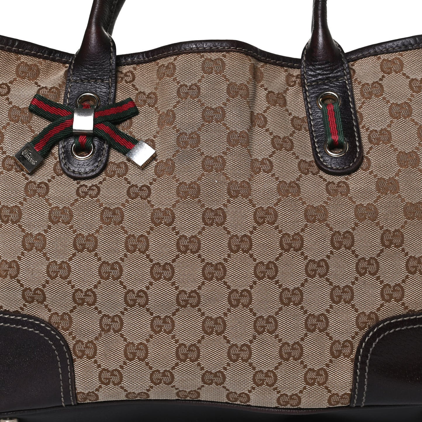 Monogram Medium Princy Tote Dark Brown