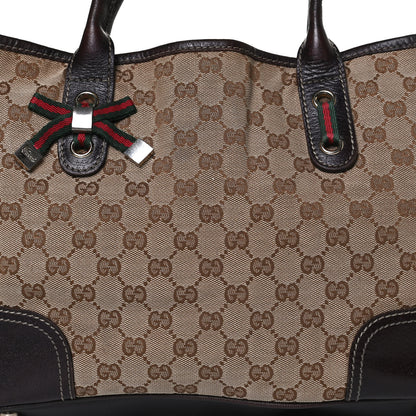 Gucci Monogram Medium Princy Tote Dark Brown 8 of 15