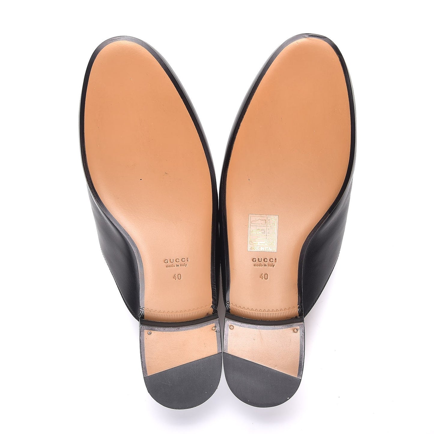 Calfskin Flower Embroidered Princetown Slippers 40 Black