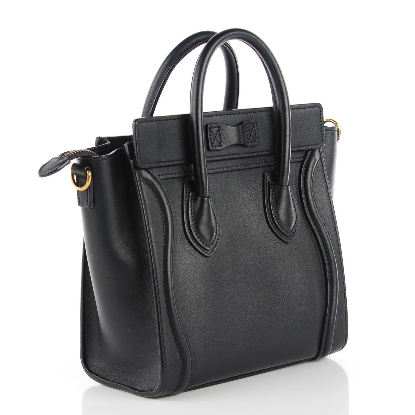 Smooth Calfskin Nano Luggage Black