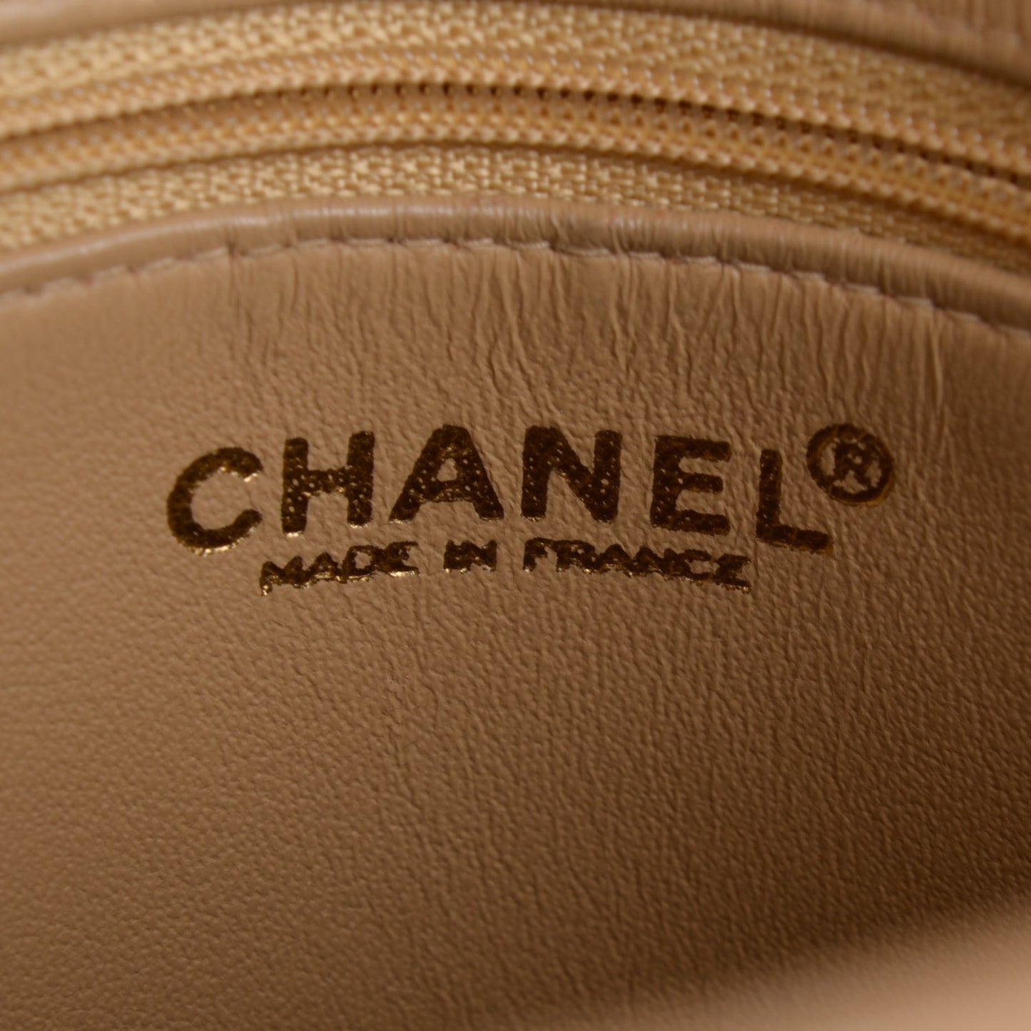 Caviar Quilted Medallion Tote Beige