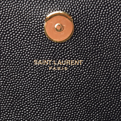 Saint Laurent Grain De Poudre Small Monogram Kate Satchel Black 6 of 9