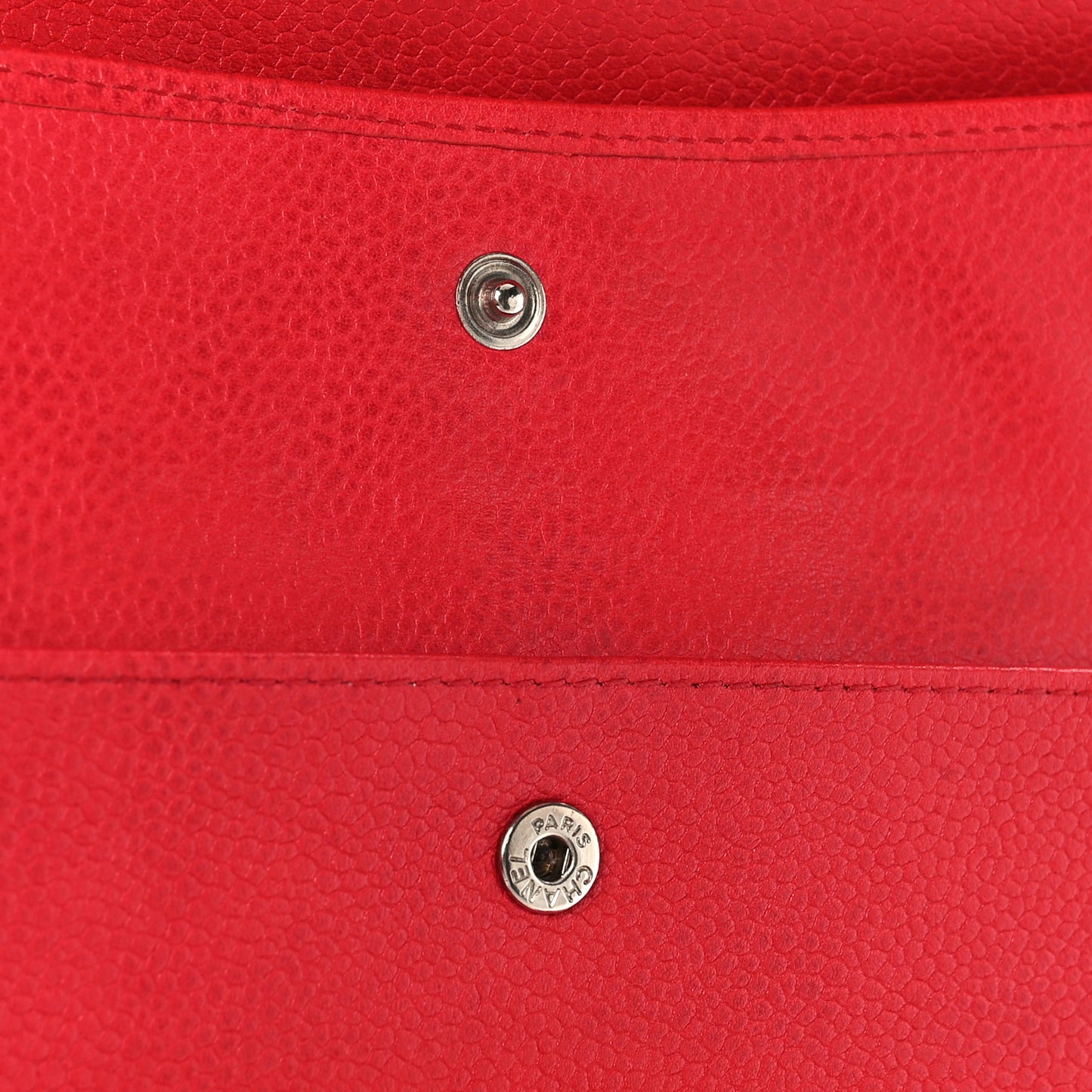 Caviar Quilted Large Flap Wallet Red