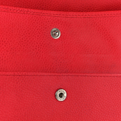 Chanel Caviar Quilted Large Flap Wallet Red 15 of 21